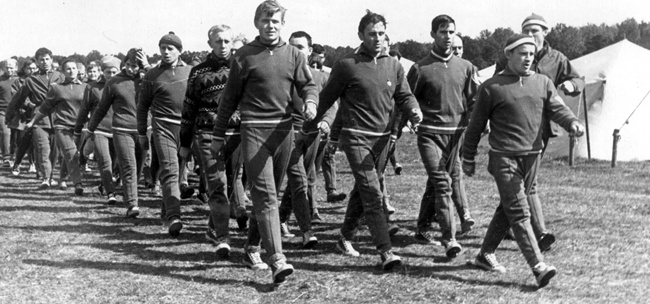 1965 год. Команда Могилевской обл. готовится к Всесоюзному слету.
